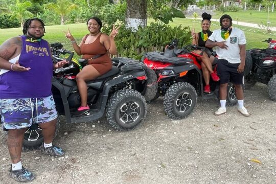 ATV and Bamboo Rafting with Transportation from Montego Bay