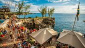 Negril beach and Rick Cafes pool adventure!