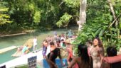 Relaxing river raft