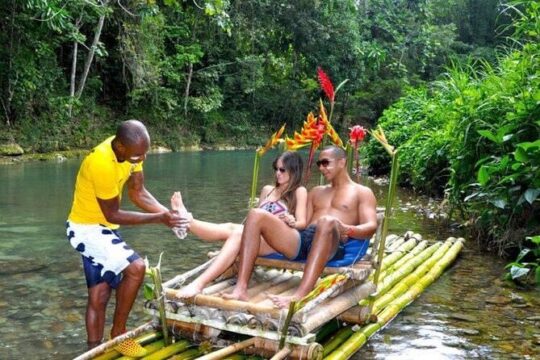 Lethe Rafting with Limestone Massage & Negril 7 mile beach with Rick's Cafe